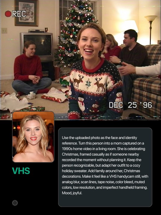 Turn Your Selfie Into a 1990s VHS Home Video (Viral AI Trend)